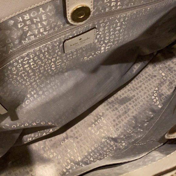Kate Spade light grey tote - Picture 9 of 10